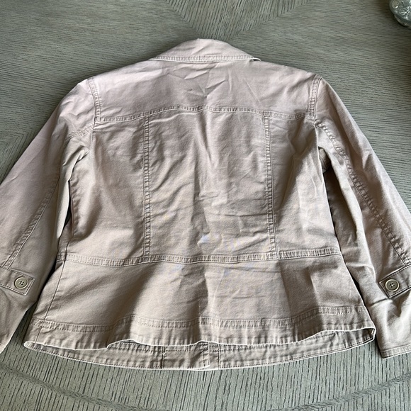 Ann Taylor LOFT - Tan Cotton-Blend Jacket - SZ 6 - Picture 7 of 9